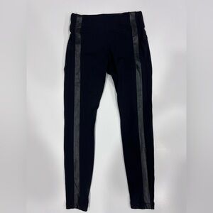 Athleta Flatiron Tuxedo Stripe high rise leggings